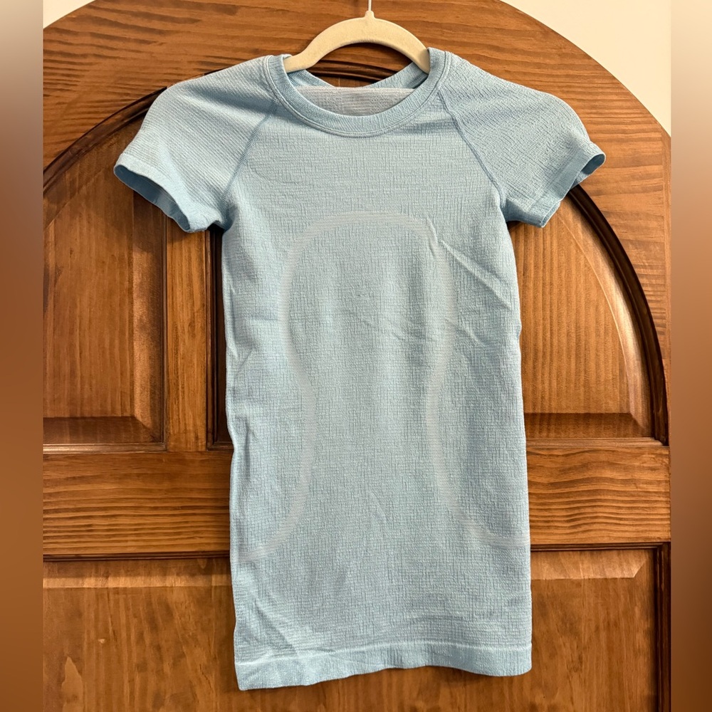 Lululemon Light Blue Sparkle T Shirt